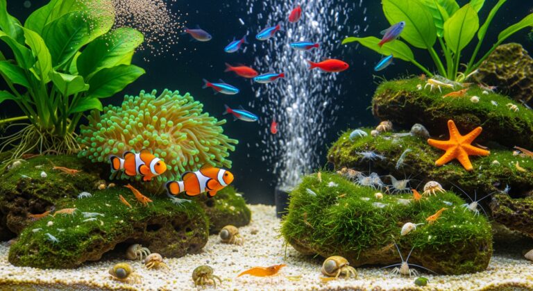 Como equilibrar dieta entre peixes e invertebrados