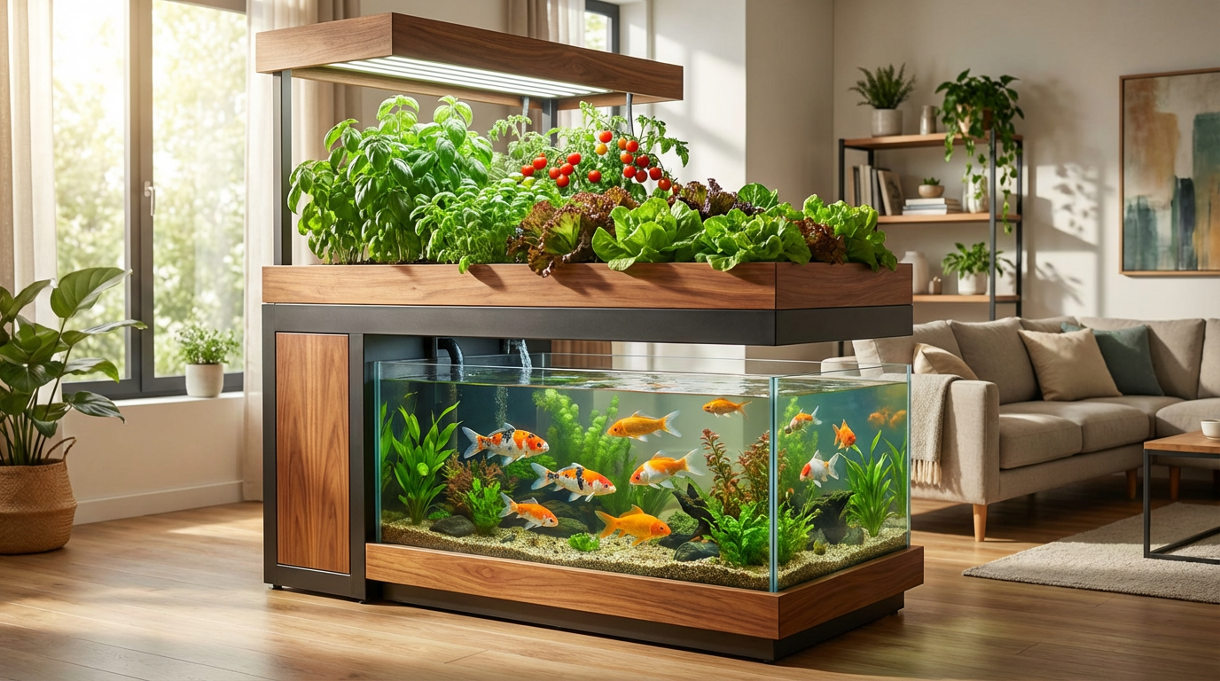 Os Benefícios da Aquaponia em Aquários Domésticos