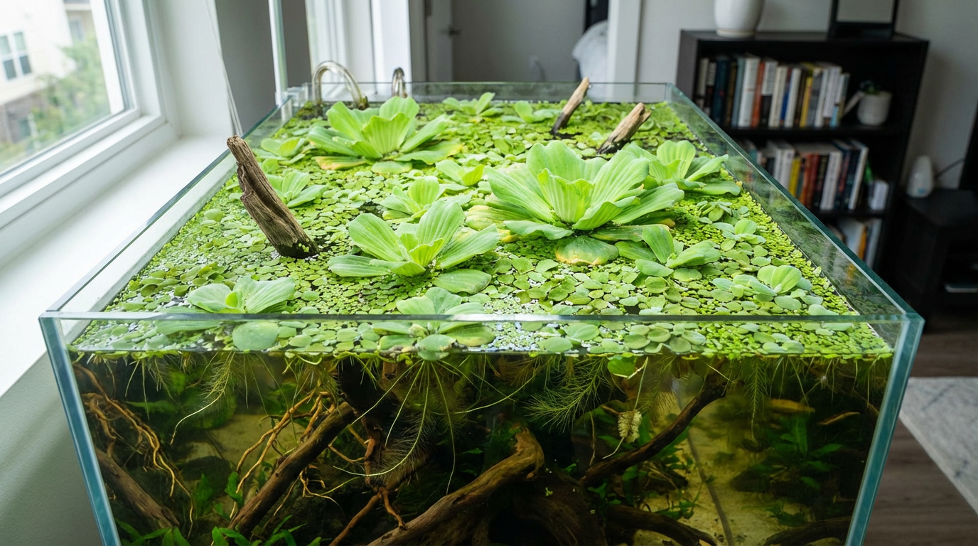 Benefícios de Plantas Flutuantes em Aquários