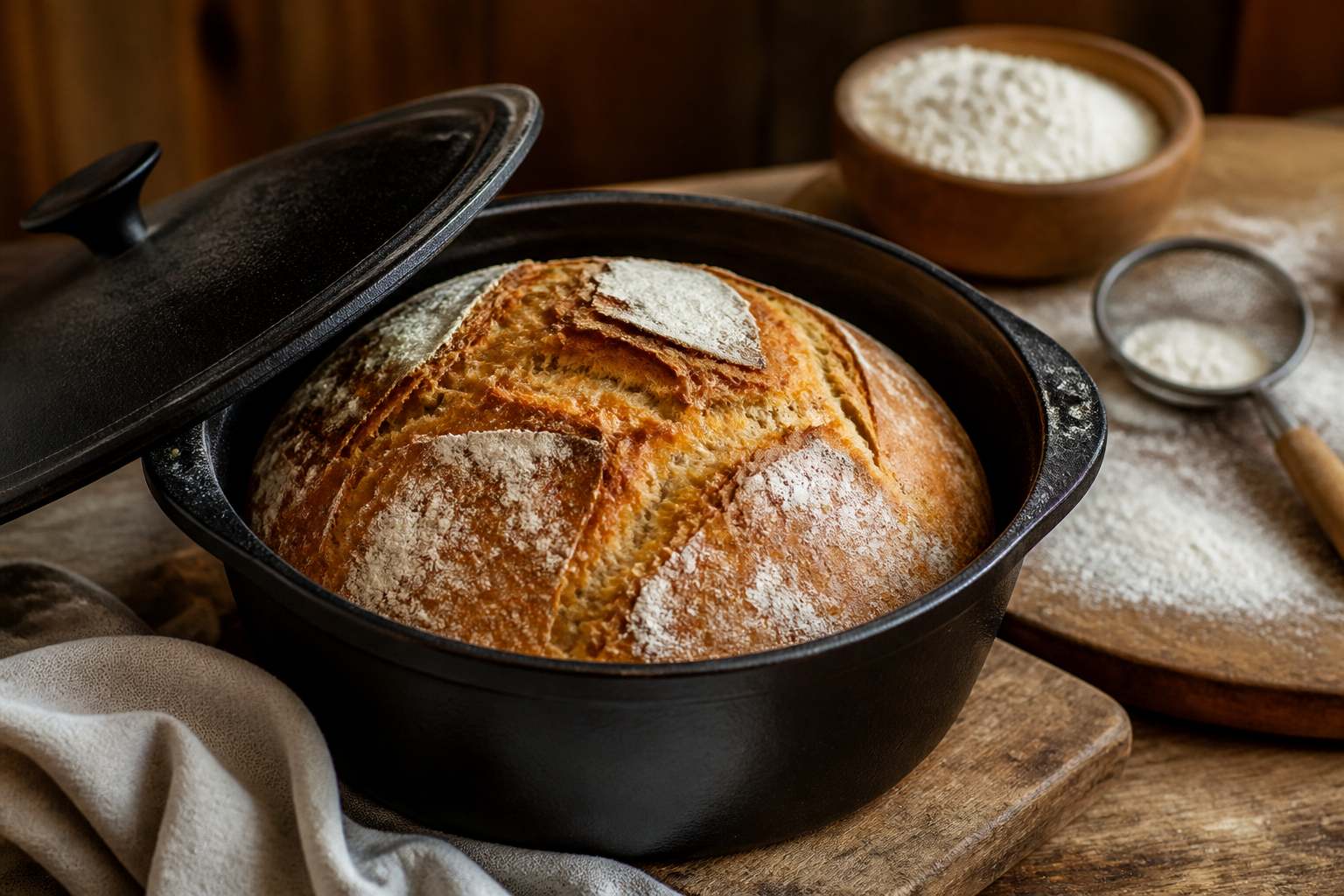 Assar pão na panela de ferro: simule um forno profissional